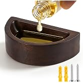 Carbonized Acacia Wood Sauna Aromatherapy Bowl, Sauna Oil Cup Sauna Oil Holder Essential Oil Fragrance Diffuser Bowl for Home Sauna and Steam Sauna, Easy-Clean Slow-Release Sauna Accessories