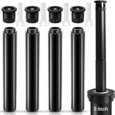8Pcs Sprinkler Extension Riser Kit Compatible with Rain Bird 1800(5") | 4Pcs Popup Riser Extension with 4Pcs Adjustable Spray Nozzle,Sprinkier Head Extender for Lawn Garden Yard lrrigation