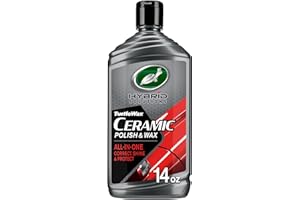Turtle Wax 53412 Hybrid Solutions Ceramic Polish and Wax, Removes Car Scratches and Swirl Marks, Provides Water Repellency, P