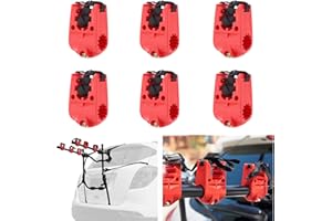 ATMOMO 6 PCS/Set Bicycle Bike Hitch Racks 1-1/4"&2" Hitch Mount Carrier Car Racks Accessories, Tie-Down Straps