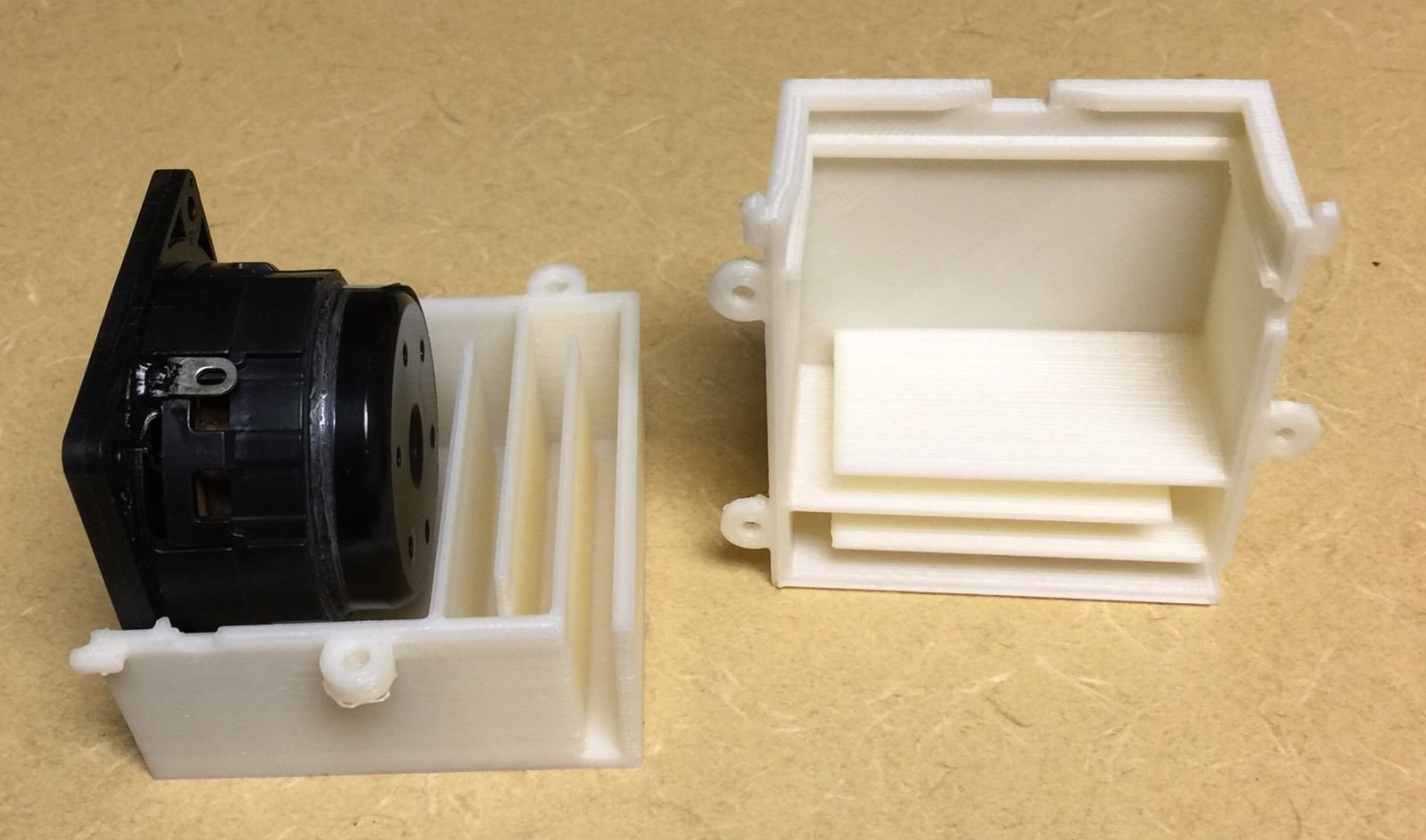 Baffled Micro Subwoofer Box with 2" Subwoofer