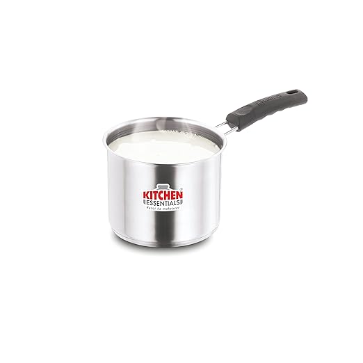 Buy Kitchen Essentials Stainless Steel Milk Pan (1.1 Liters) Silver
