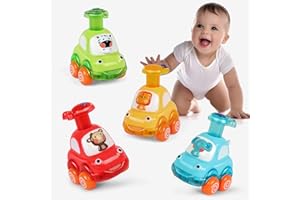 AMY & BENTON Amy&Benton Animal Car Baby Toys for 1 2 Year Old Boy|First Birthday Gifts for Toddler Toys Age 1-2|1 2 Year Old Boy Birthday Gift for Infant Toddlers