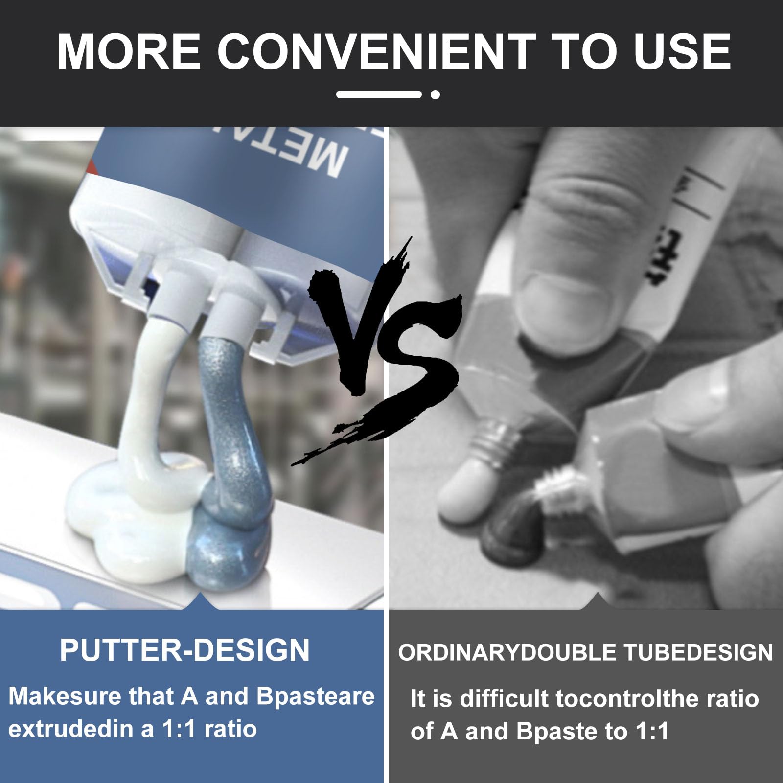 160g Metallkleber, 2 Komponenten Epoxidharz Kleber Extra Stark Metallkleber zur Verklebung von Metall, Edelstahl, Holz, Keramik - Flüssigmetall Schweißkleber zum Reparieren, Gusseisen 5