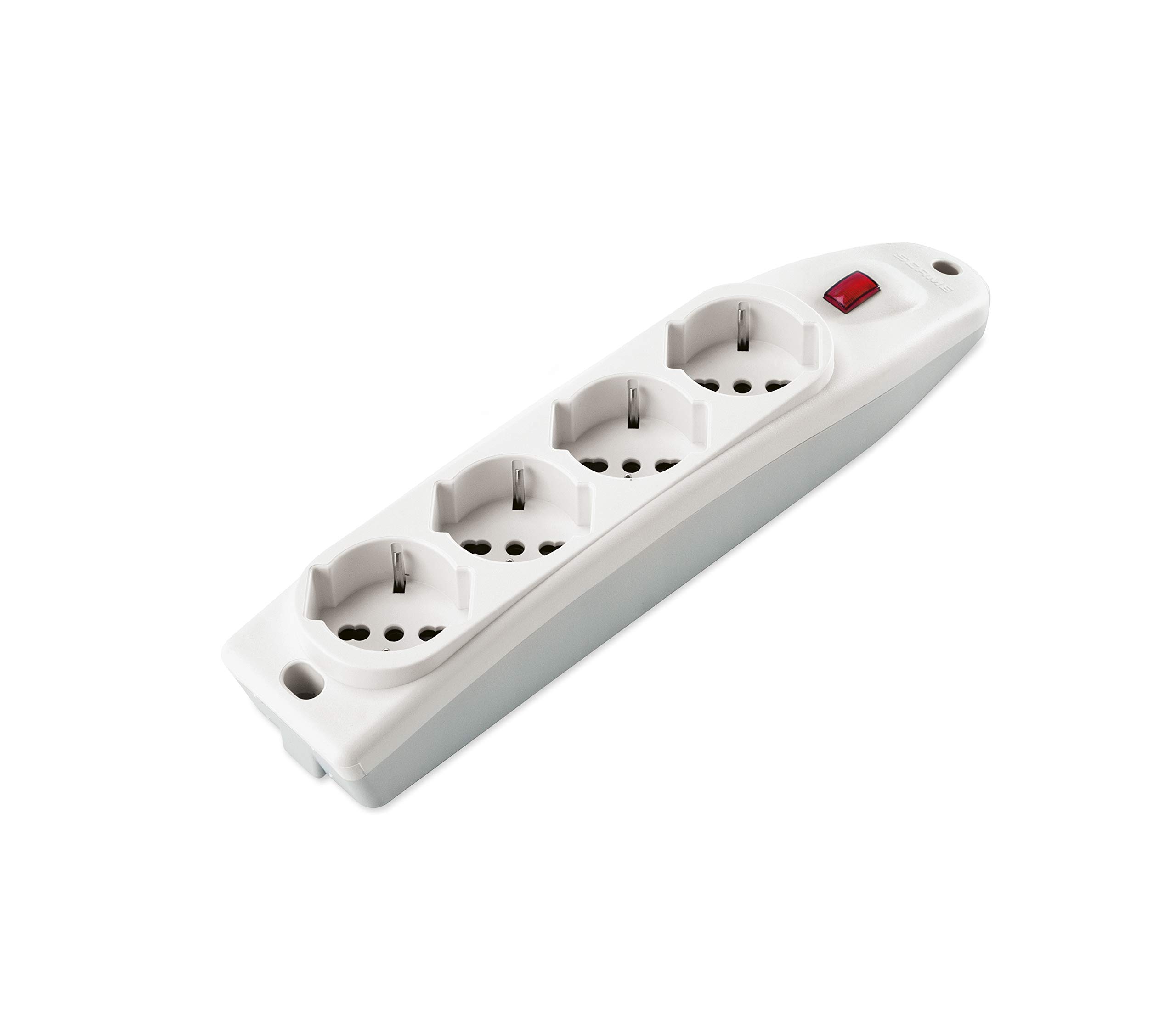 Poly Pool PP0398X 4 Way Multi Socket + Insert - White