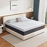 Lukace 8 Inch Short Queen Mattress No Fiberglass Gel Memory Foam Mattress for Back Pain, Relieve Pressure with Medium Firm Su