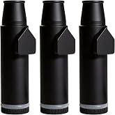 OakMsOik Metal Ieak-proof Bottle (2nd Generation Upgrade Version) (Black）Portable Pepper Shaker (3 pack)