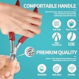 RONAVO Podiatrist Toenail Clippers Thick Nails Professional Curved Blade view 4