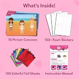 Skillmatics Foil Fun Dress Up No Mess Art Kit Kids 4-9 Travel Toys view 3