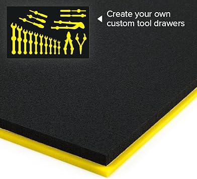 U Cut Custom Foam Organizers For Toolbox Drawers 16 X22 Black