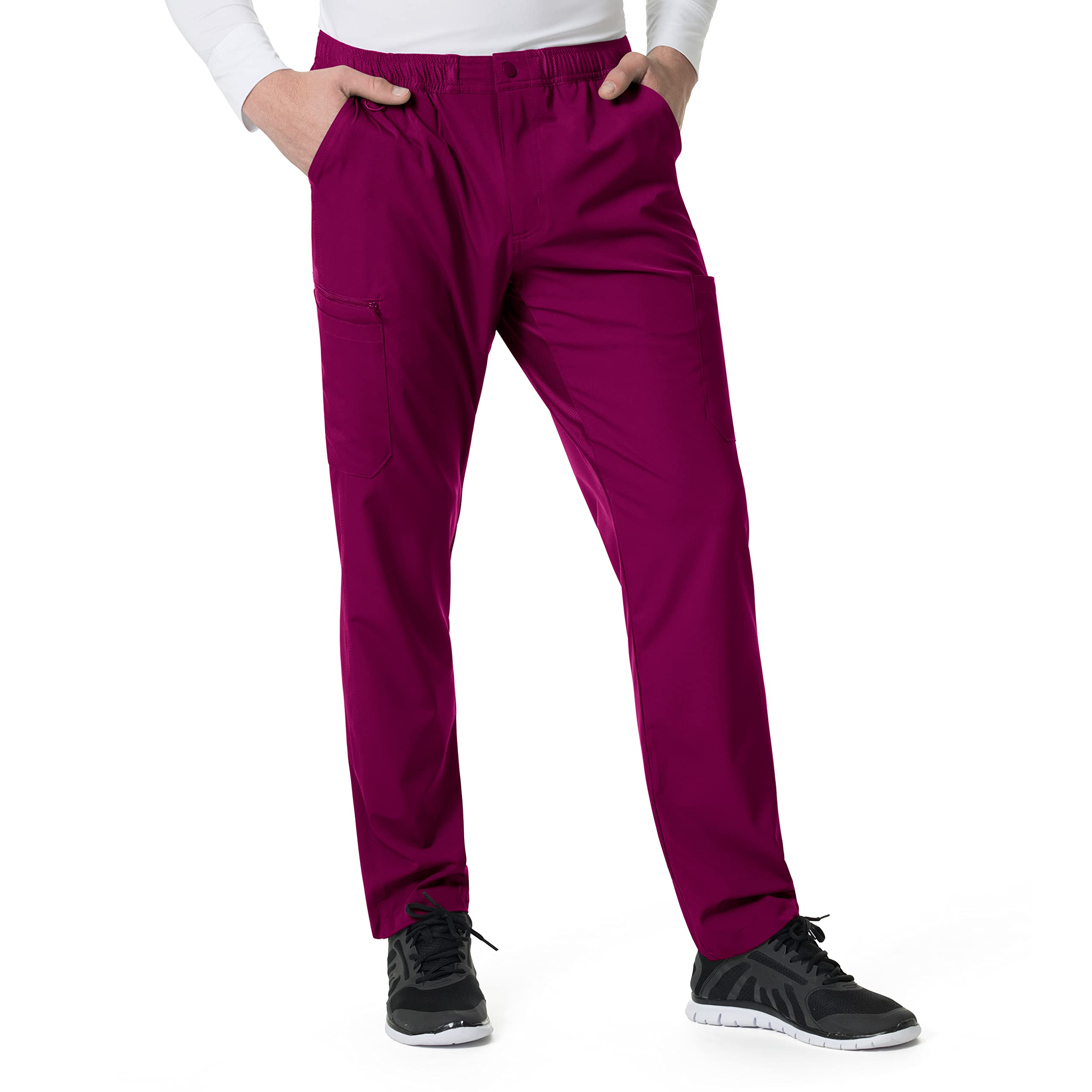 Carhartt Mens Athletic Cargo Pant, Wine, Medium/Tall