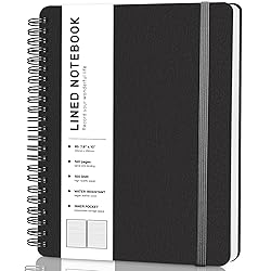 Lined Spiral Journal Notebook, B5 Spiral
