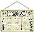 Harry Potter Herbology Hanging Wood Measuring Sign - Fun Harry Potter Conversion Chart for Kitchen