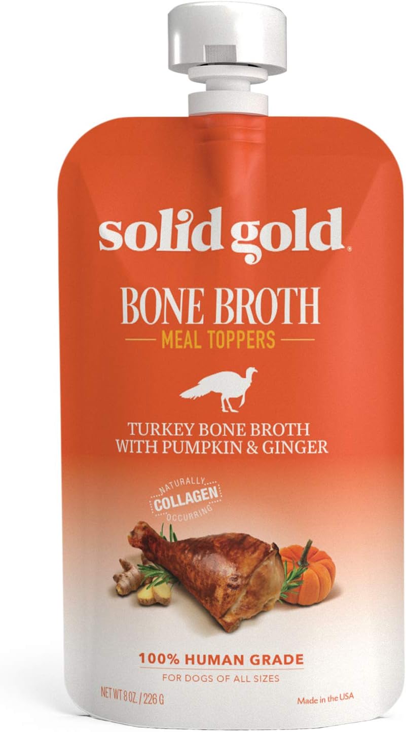 Solid Gold Turkey Bone Broth Human Grade Chicken Bone Broth with Lavender