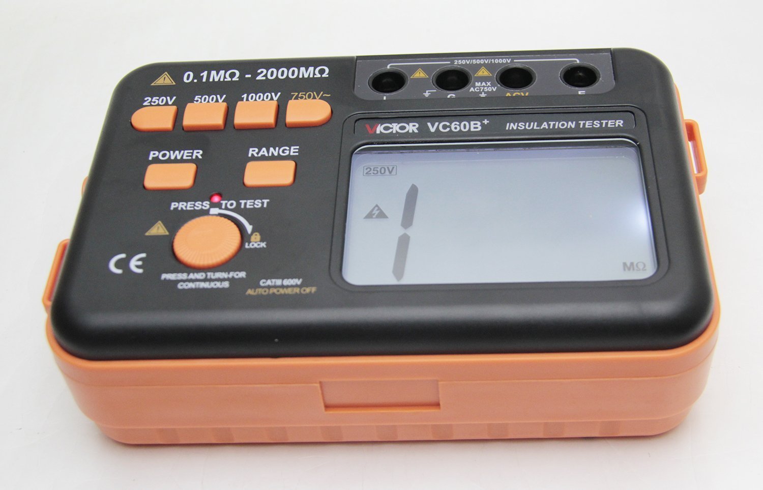 VICTOR VC60B+ Digital Insulation Resistance Tester Megohm Meter DC250