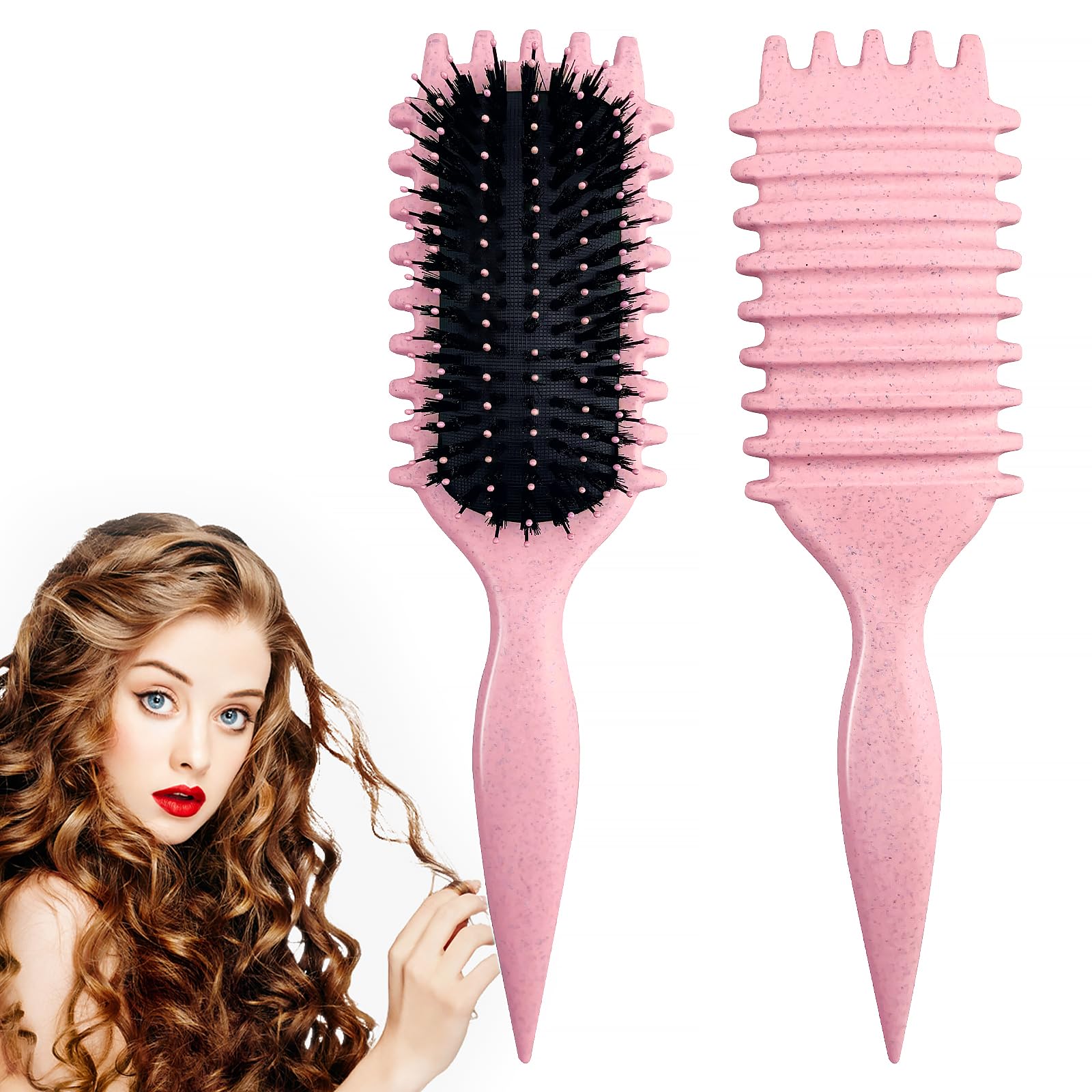 Photo 1 of **MAJOR DAMAGE**
Candy Brush,Curly Hair Brush,Curl Defining Brush,Shaping and Defining Curls for Women Hair Brush for Combing and Shaping,Reduce Pulling and Curl Separation For Defined Curls(pink)