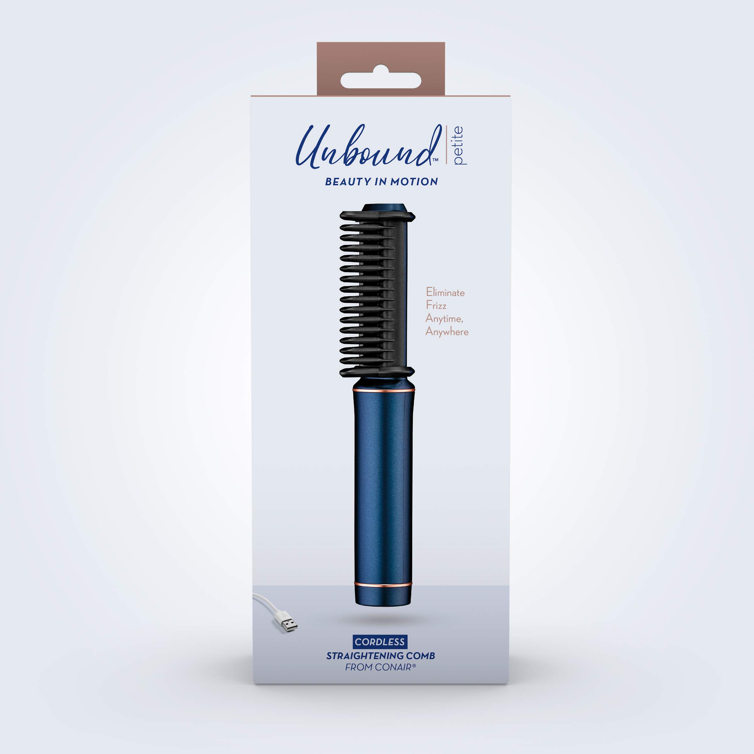 Conair Unbound Cordless Mini Straightening Comb Rechargeable Straightening Comb That