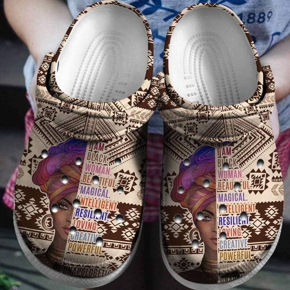 Beautiful Black Woman 2 Crocband Crocs shoes Beautiful Black Woman 2 Crocband Crocs shoes