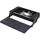 Lippert Components 353542 24" Single Treadlite Power RV Step with Switch and Harness , Black