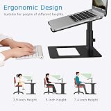 BoYata Laptop Stand Height Adjustable Ventilated Holder 10-17 inch Black view 4