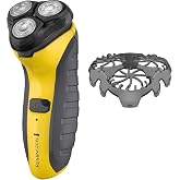 Remington Indestructible Rotary Shaver 5100, Electric Razor, Yellow | 100% Waterproof Design, Engineered Tough to Last, Precision Plus Heads, Dual Track Blades for men, yellow style