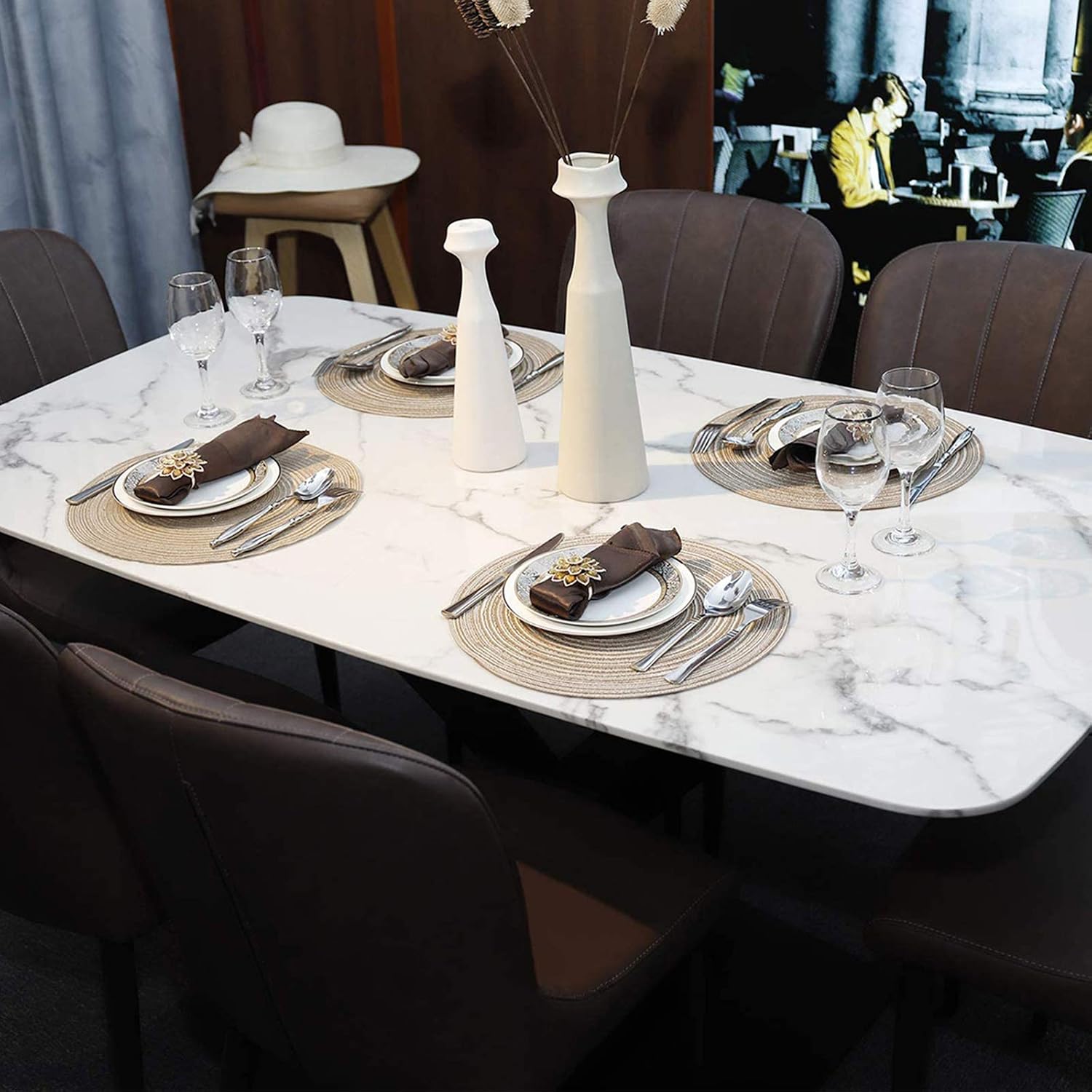 maifey Round Placemats set of 6 - Image 3