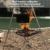 VonLux Portable Fire Pit 42cm Folding Stainless Steel Outdoor Bonfire Set view 5