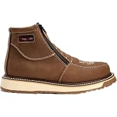 King Welt Ultra Flex 6" 1335 Medallion Dual Zipper Double Density Slip Resistant Lightweight Men Work Boots Composite Toe Everday Use