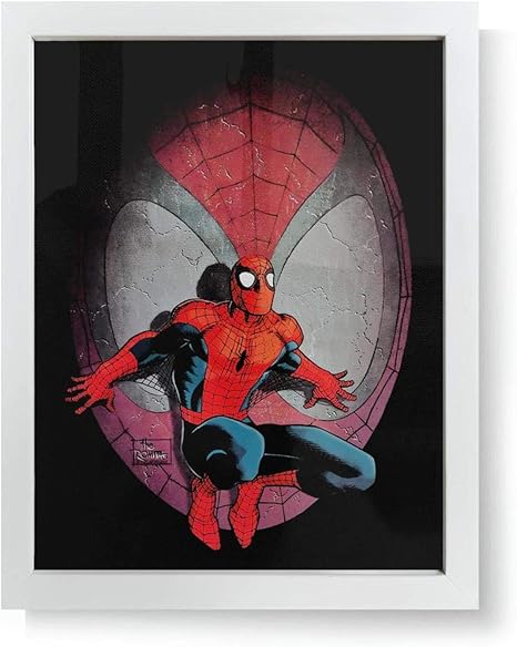 Amazon Co Jp スパイダーマン漫画イラスト額縁アートポスター 絵画ポスターフレーム絵画壁掛けpicture Frameアートパネル絵画インテリアアートフレーム ポスター28cm 36cm ホーム キッチン