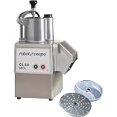 Robot Coupe CL50EULTRA Single-Speed Cutter Mixer Continuous Feed Commercial Food Processor with Side Discharge, 120v
