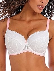 Freya Women's Offbeat Underwire Padded Half Cup White