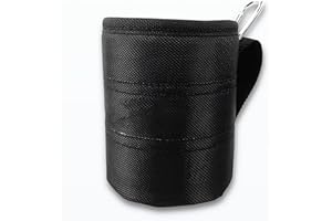 Black Tool Belt Pouches Multi Functional Organizers for Screws and Nails Thicken Wear Waist Bag with Carabiner Multi Function