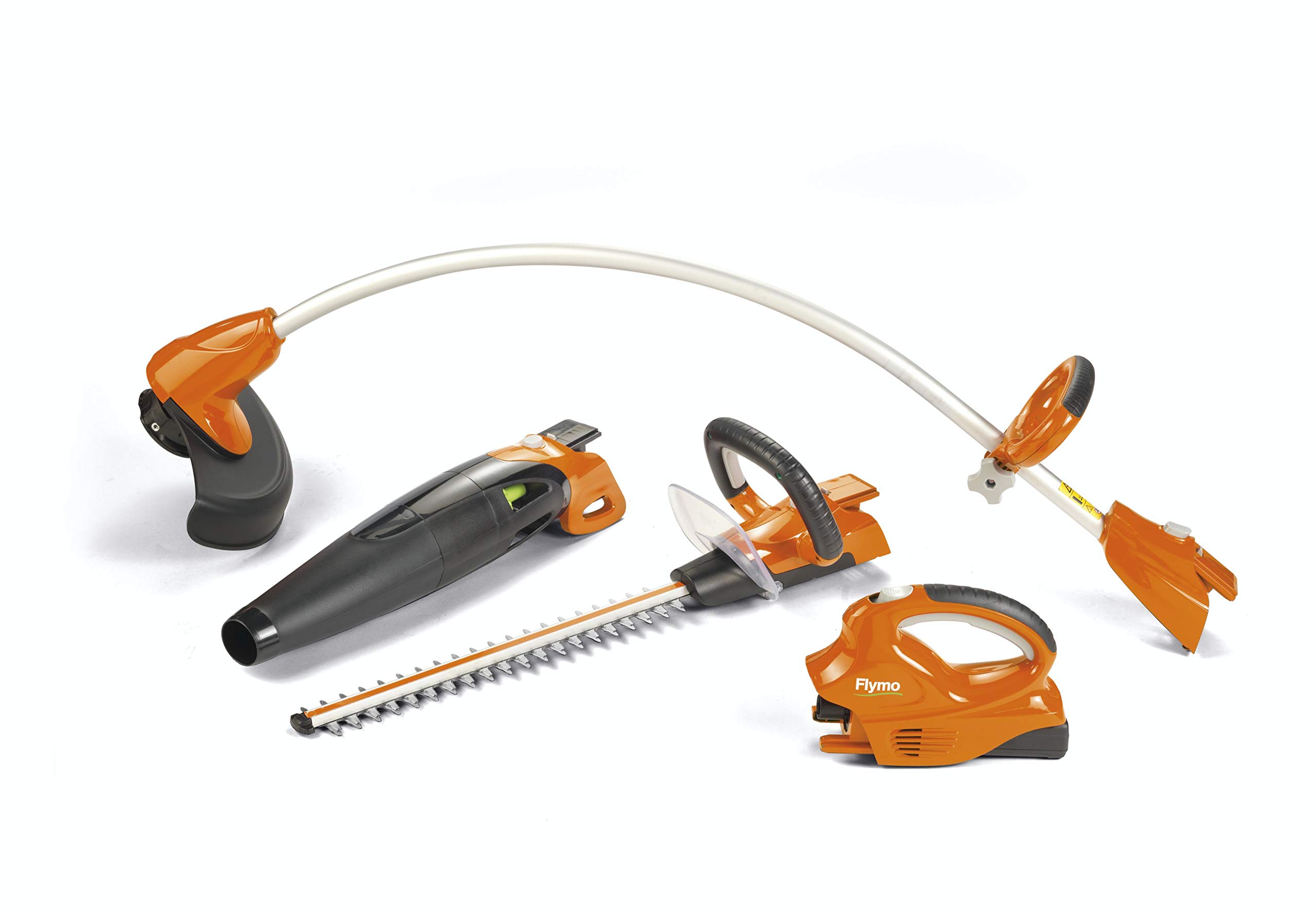 Flymo C-Link 20 V 3-in-1 Combi Pack with Grass/Hedge Trimmer/Blower, Orange