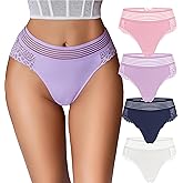 Avidlove Sexy Panties for Women Lace Underwear Cheeky Hipster Panties Stretch Briefs Multipack