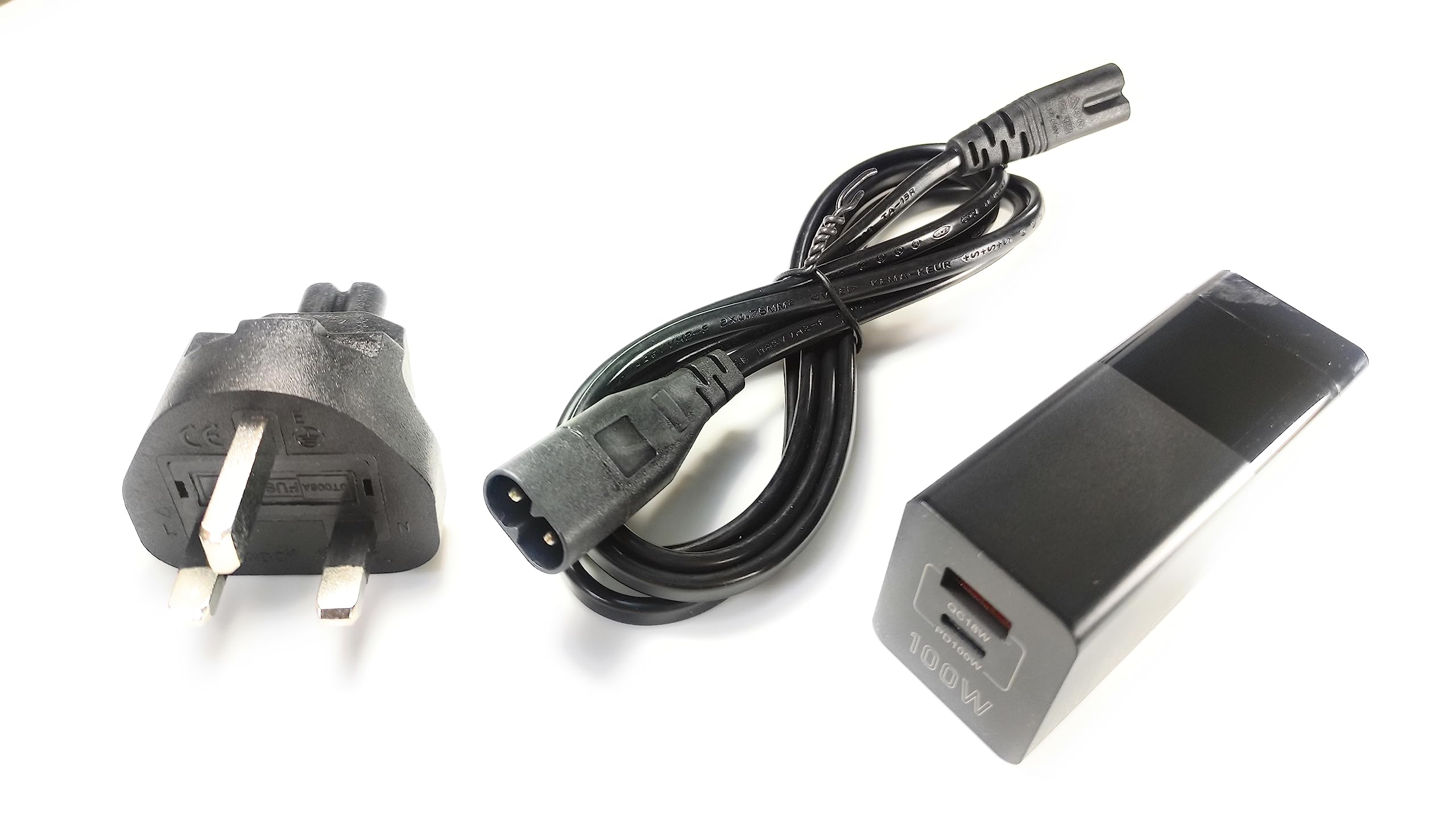 2-KElectronics 100W GaN Fast Phone PD Charger Type C PD QC, 100W on Single USB C, 30W Type A + 65W USB Type C Charger for Latest Phones, Laptops & Tablets