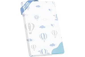 voomf Pack and Play Mattress - 38"x26" Pack N Play Mattresses Pad with Breathable Removable Cover - Dual-Sided Memory Foam Foldable Portable Baby Crib Mattress, Balloon