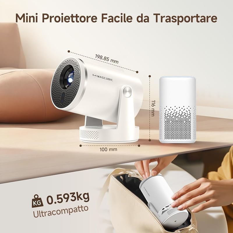 【Messa a Fuoco Automatica】Proiettore 4k Magcubic HY320pro — foto 5 di 8