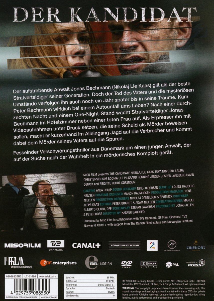 Amazon Com Der Kandidat Movie Dvd 2008 Movies Tv