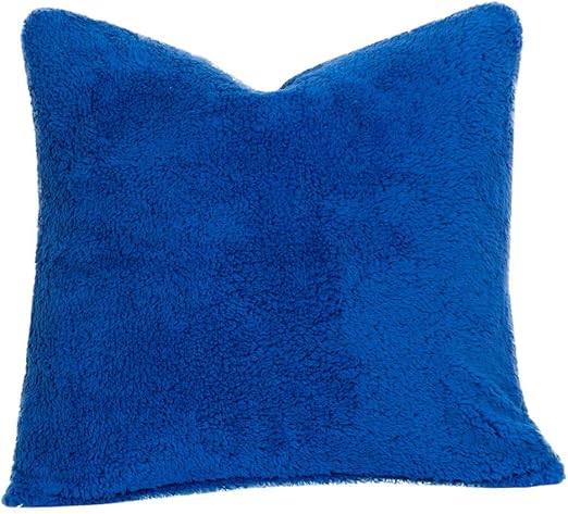 Amazon Com 1 Piece Novelty Style Medium Blue Square Pillow