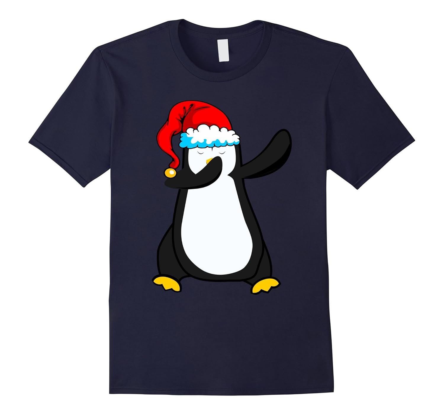 Dabbing Dancing Penguin Christmas Holiday T-Shirt-ANZ