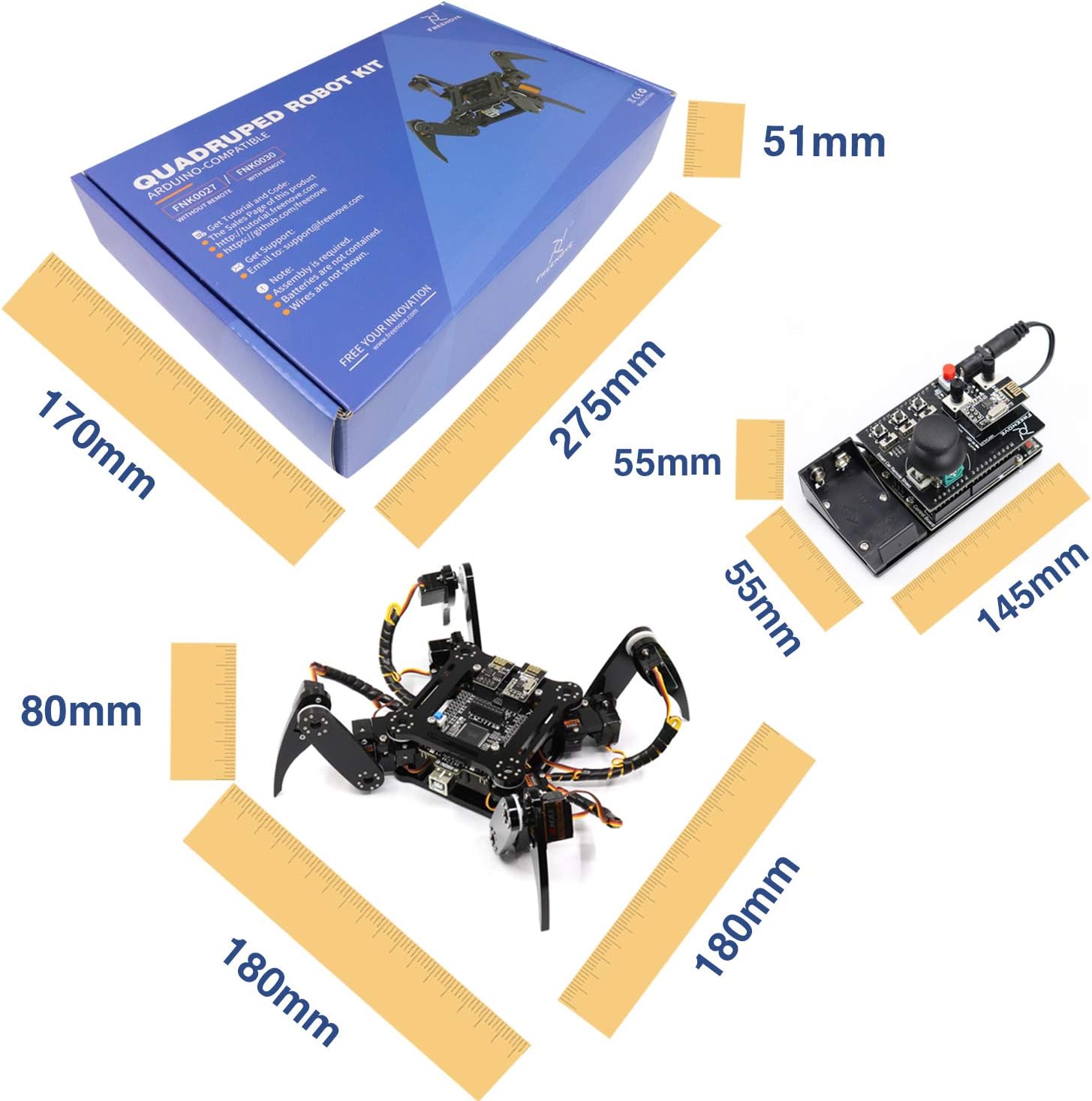 freenove quadruped robot kit