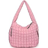 Bagtopia Puffer Tote, Quilted Puffer Hobo Bag, Lightweight Puffy Quilted Shoulder Bag for Work, Gym, Travel