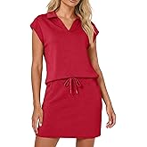 Casly Lamiit Womens Two Piece Skirt Sets Tennis Outfits Casual Cap Sleeve Lapel Shirt Summer Athletic Sport Short Skort Set