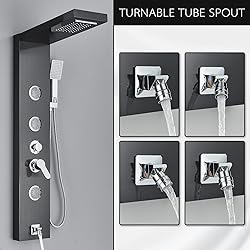 AlenArt Shower Panel Tower System, Multi Function