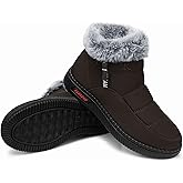 TEMOFON Womens Snow Boots Winter Warm Ankle Boots Waterproof Outdoor Fur Lined Shoes for Women