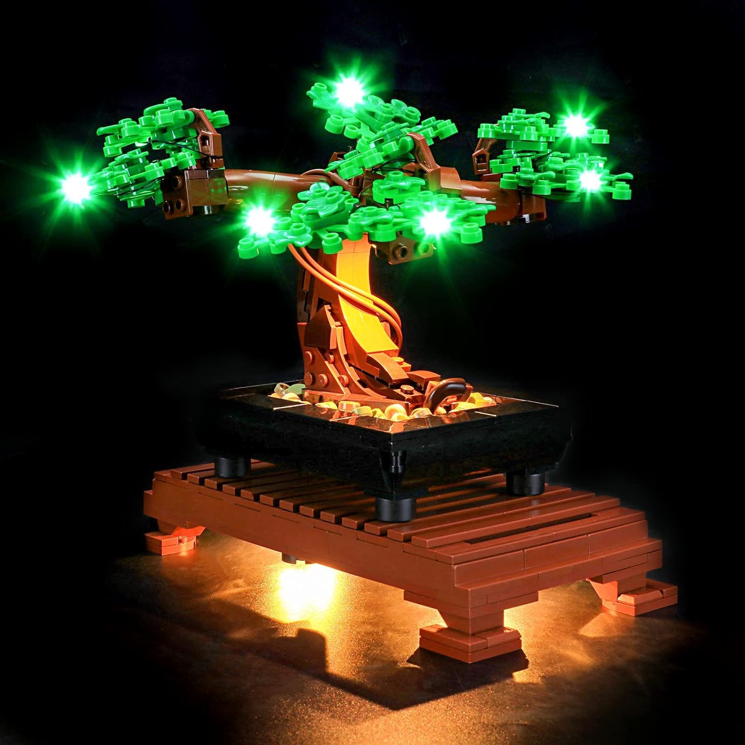 Bricklight Led Light kit for LEGO 10281 Icons Bonsai Tree - green(No set included, Only Light Kit)