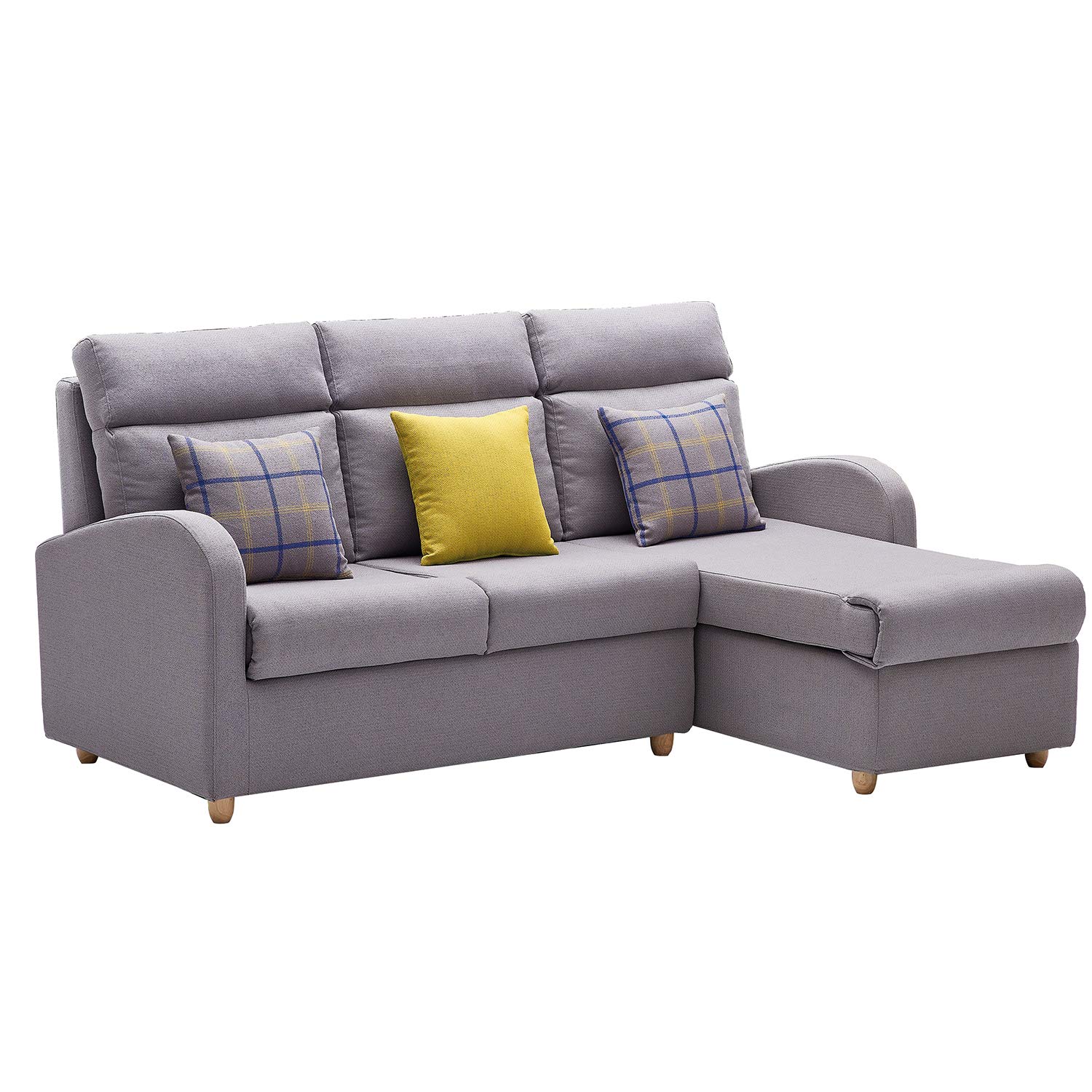 Amazon Com Momei Sectional Sofa Couch With Chaise Lounger L