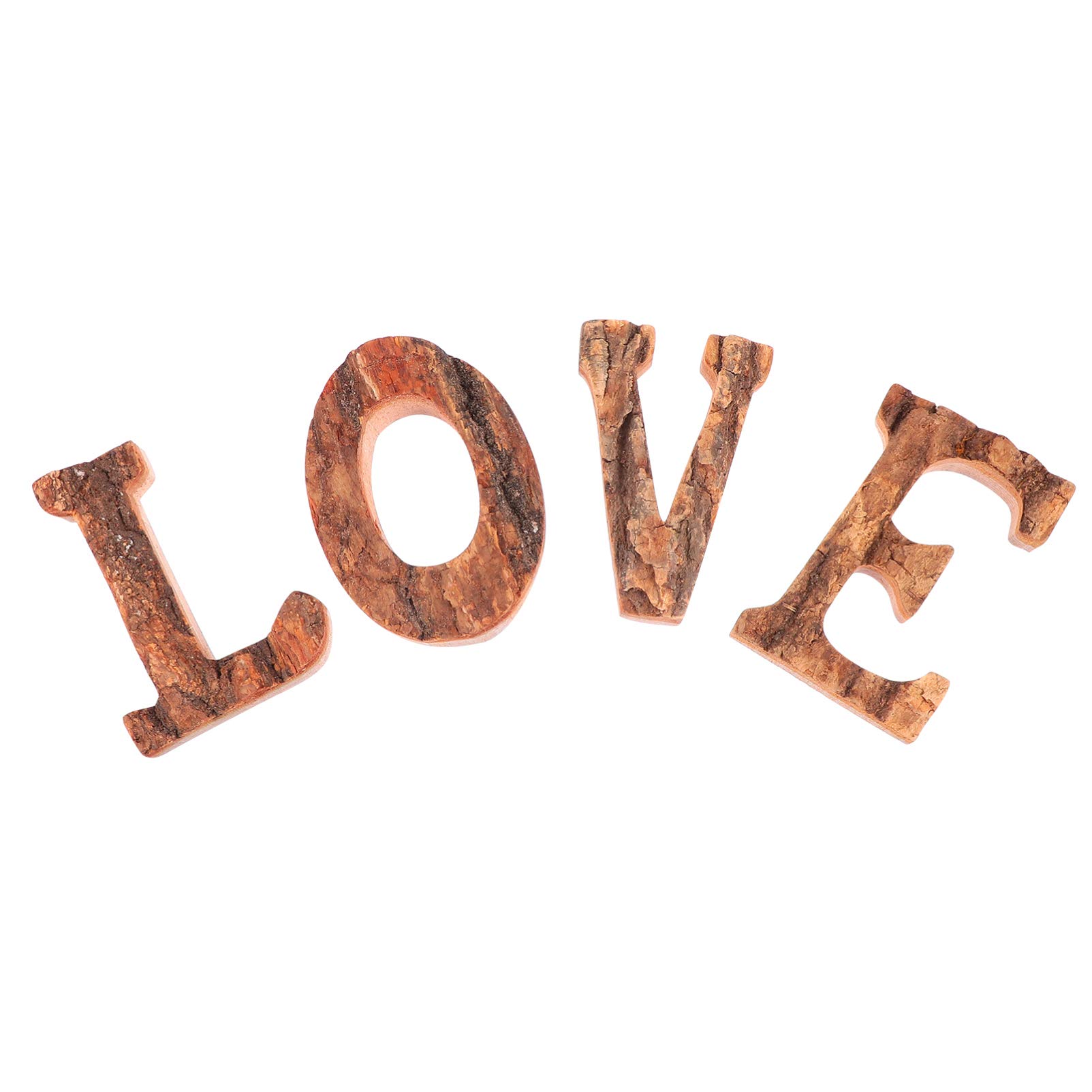 1 Set Rustic Wood Love Sign Standing Wooden Block Cutout Letters Sweet Home Decorative Signs for Livingroom Kitchen Mantel Decoration Housewarming Party