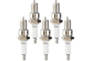QAZAKY Pack-of-5 Spark Plug F7TC for Generator GX120 GX160 GX200 GX240 GX270 GX340 GX390 GCV135 GCV160 GCV190 Go Kart Mini Bi