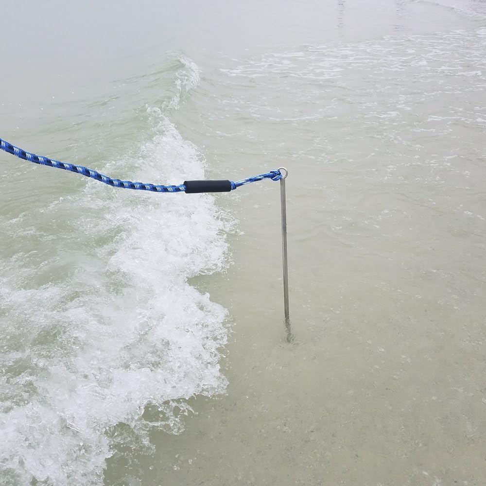 Lite 36 SandShark Boat or Pontoon Sand Anchor for The Beach or Sandbar. Stainless Steel with Removable Handle 36”. (Lite 36) : Sports & Outdoors